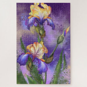 Iris Fleurs Puzzle Irises