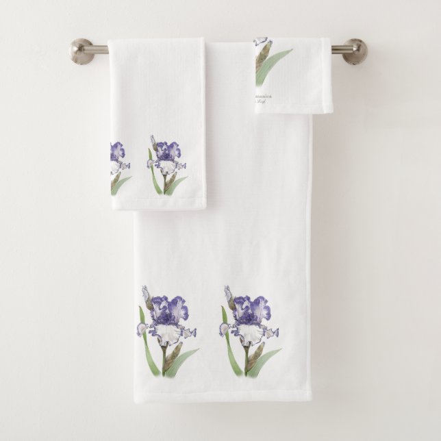 Iris Froissé Pourpre (En situation)