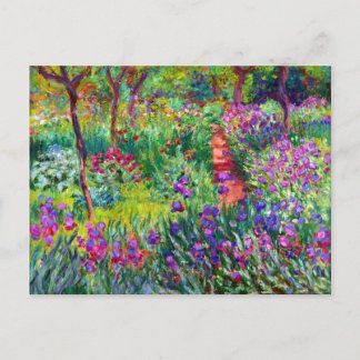 Iris Garden Impressionnisme Carte postale nuptiale