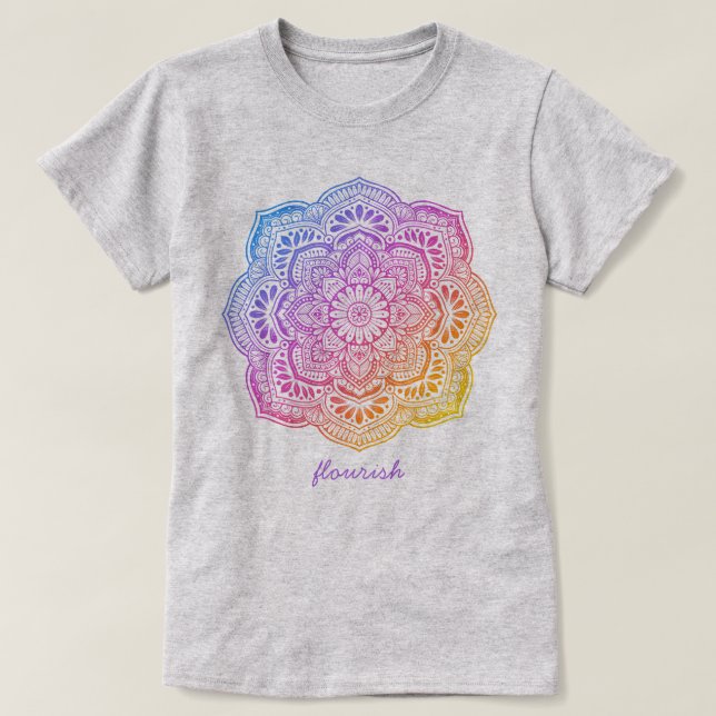 Iris Mandala Personalized T-Shirt (Design devant)