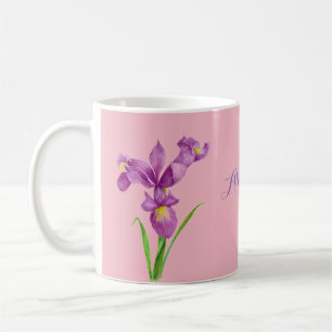 Iris Mug personnalisé violet