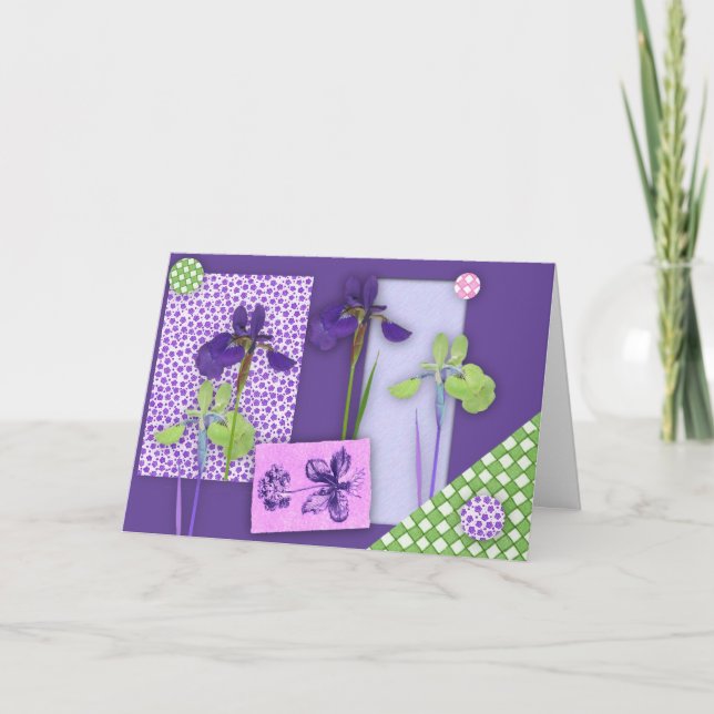 Iris Scrapbook Look carte d'anniversaire (Devant)