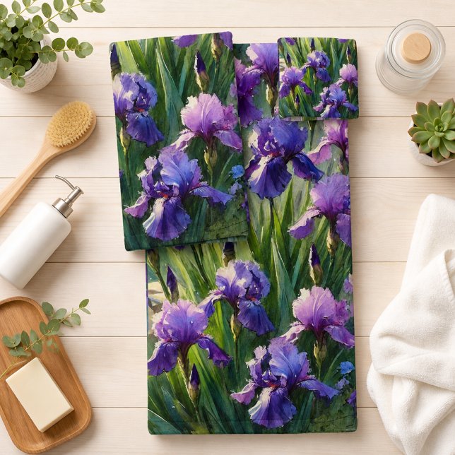 Iris Violets Vifs Floral  (Créateur téléchargé)