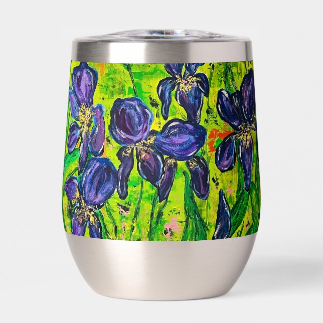 Iris Wine Tumbler chaud ou froid (Avant)