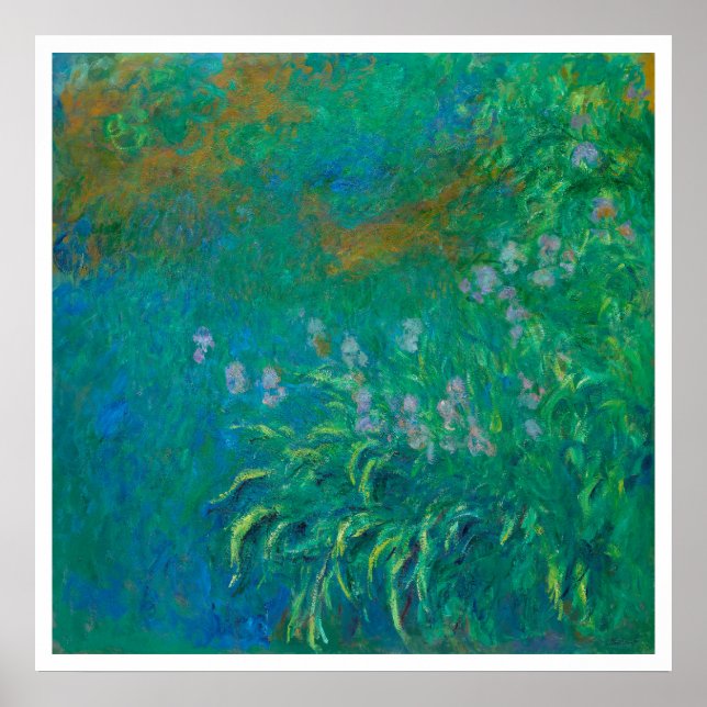 "IRISES 1914-1917" CLAUDE MONET POSTER (Devant)