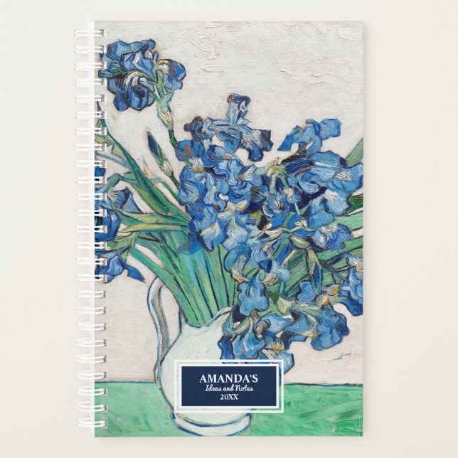 Irises Dans Un Vase Van Gogh Peinture (Devant)