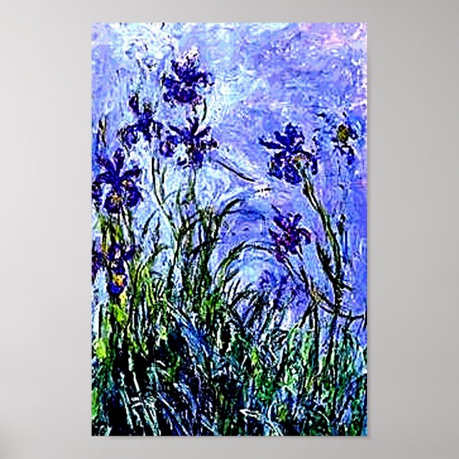 Irises par Claude Monet Poster (Devant)