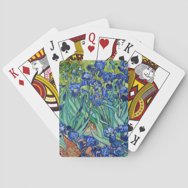 Irises Vincent van Gogh Peinture Cartes de jeu (dos)