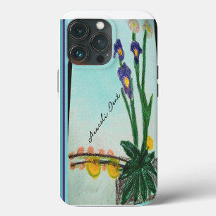 Irises violet iPhone / coque ipad