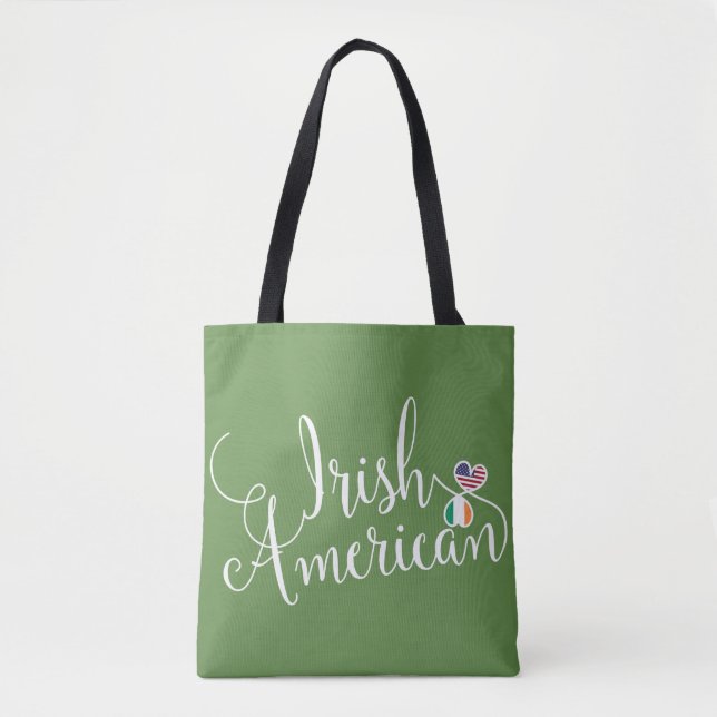 Irish American Entwin Hearts Grocery Sac (Devant)
