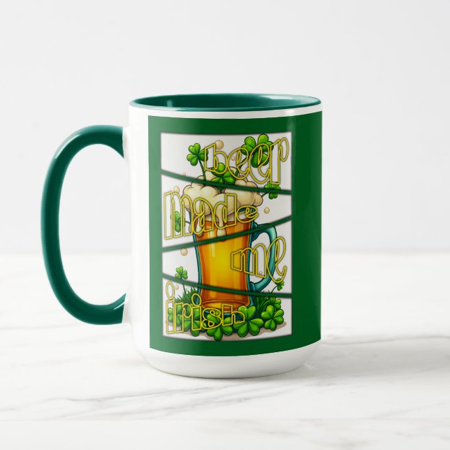 Irish Beer Mug St Patrick’s Day Shirt – caneca (Gauche)
