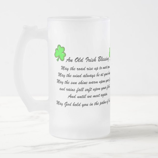 Irish Blessing Beer Mug (Gauche)