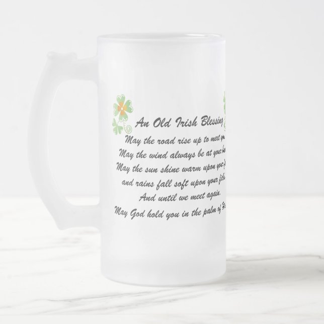 Irish Blessing Beer Mug (Gauche)