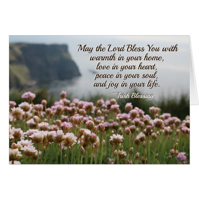 Irish Blessing, Peace in Your Soul, Irlande Card (Devant horizontal)