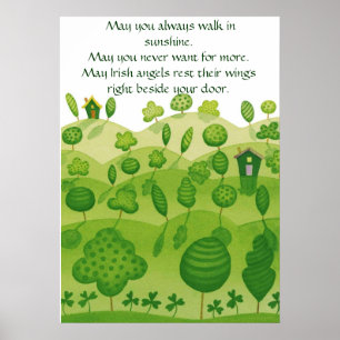 Irish blessing Poster