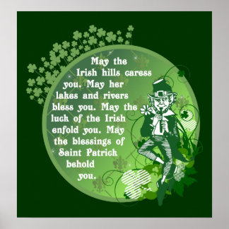 Irish Blessing Poster 25,00 $