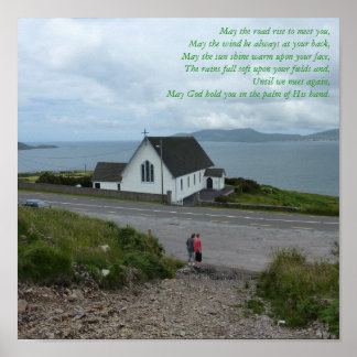 Irish Blessing Poster - Comté Kerry
