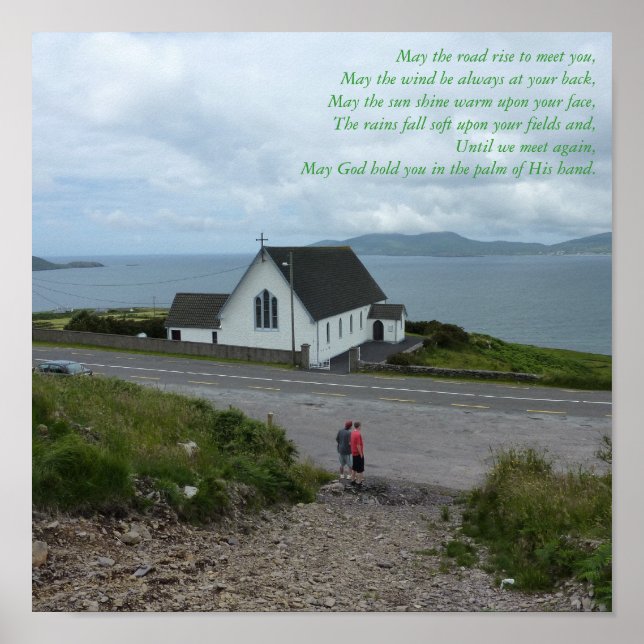 Irish Blessing Poster - Comté Kerry (Devant)