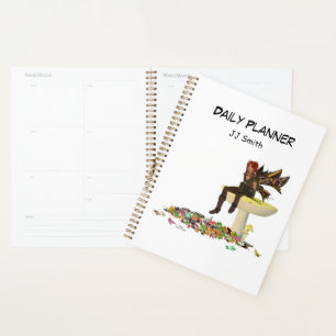 Irish Boy Fairy Sur Mushroom Daily Planner