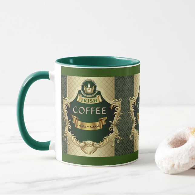 Irish Coffee Cuppa St, la Mug personnalisée de Pad (Avec donut)