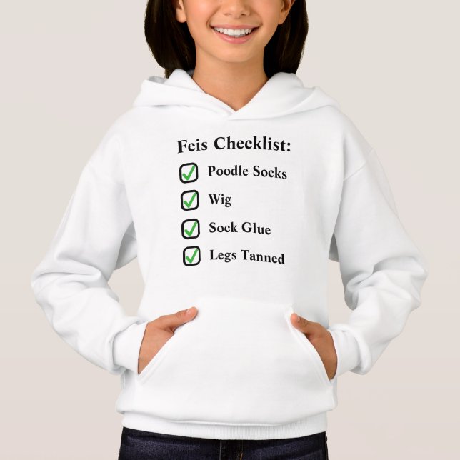 Irish Dance Cute Funny Feis Checklist (Devant)
