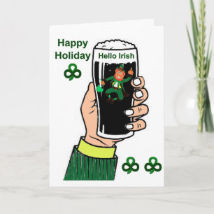 Irish Drink image pour carte de voeux