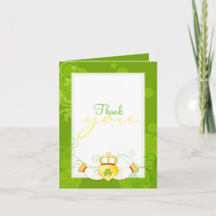 Irish Elegance Claddagh Mariage Carte de remerciem