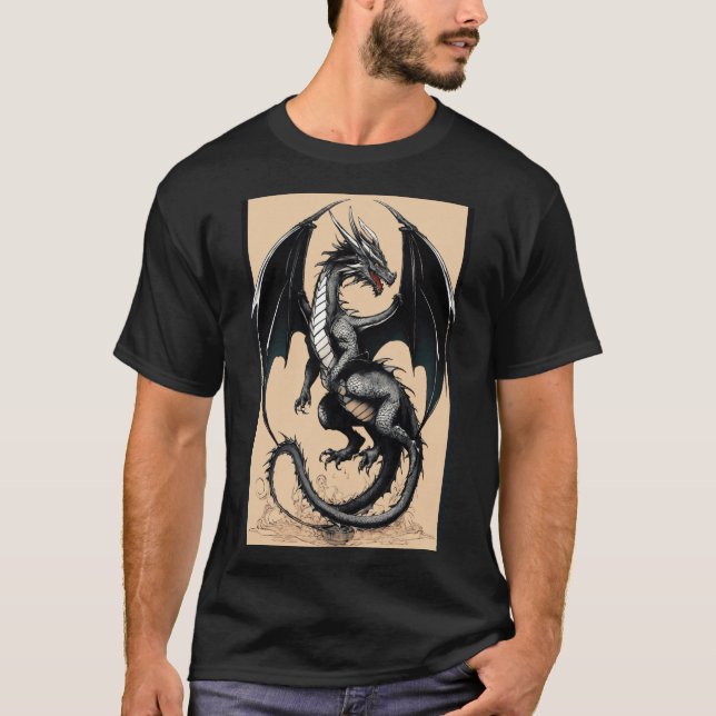 "Irish Flag Dragon : Esports Fury T-Shirt Design" (Devant)