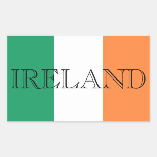 Irish Flag Ireland Lettres Sticker arc
