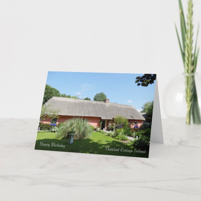Irish Folk Cottage pour carte d'anniversaire (Devant)