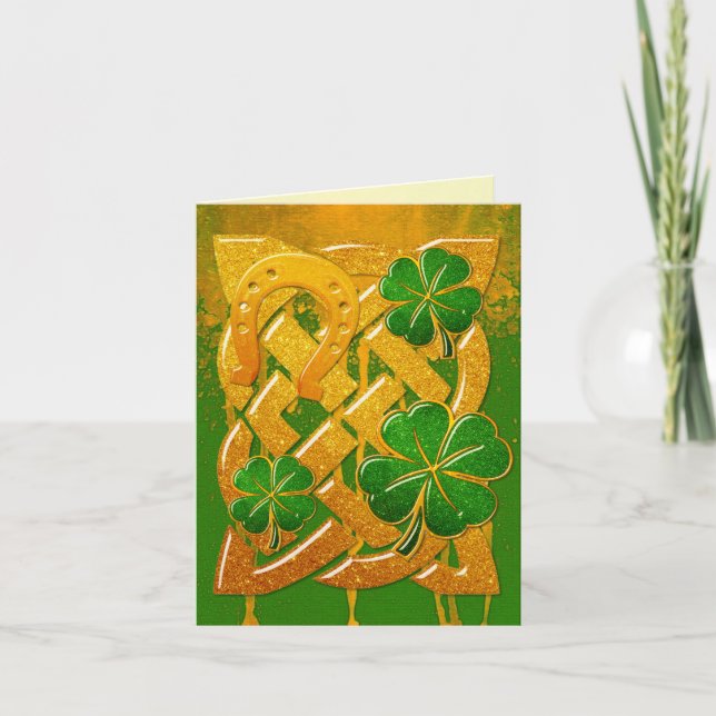 Irish Fun 3D Whimsey BLANK Stationnaire 2 (Devant)