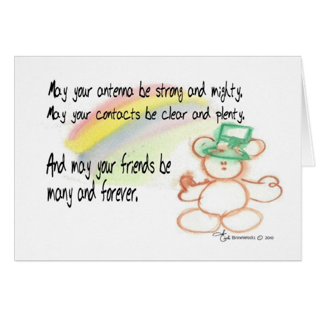 Irish Ham Radio Blessing (Devant horizontal)