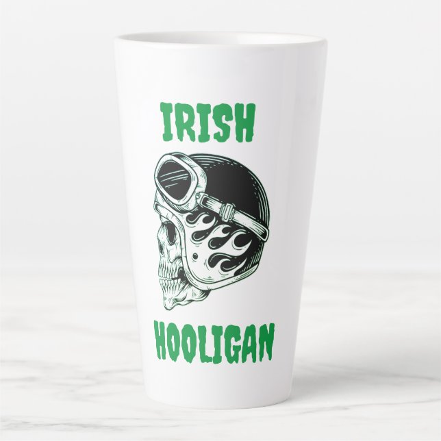 Irish Hooligan Biker Latte Mug (Devant)