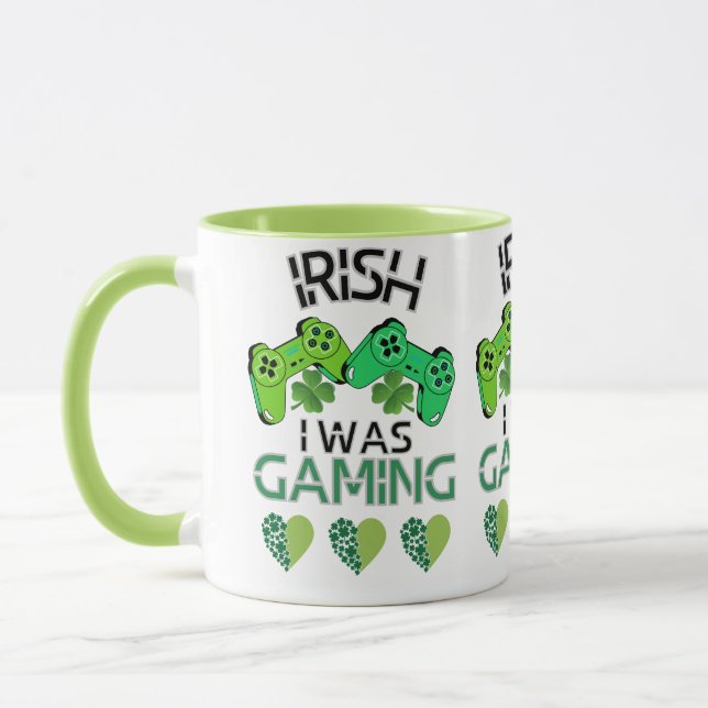 Irish I Was Gaming" St. Patrick's Day Mug (Gauche)