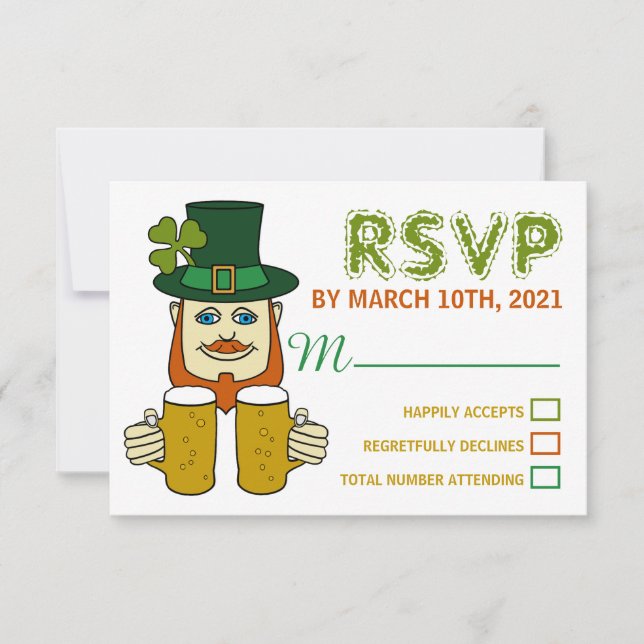 Irish Leprechaun, St Patrick's Day Party RSVP (Devant)