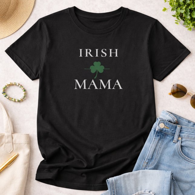 Irish Mama Shamrock T-Shirt (Créateur téléchargé)