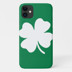 Irish Pride : coque iphone Shamrock vert et blanc