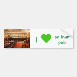 Irish Pub image pour Bumper Sticker