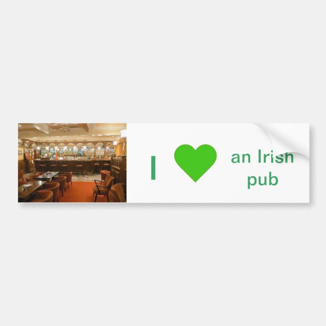 Irish Pub image pour Bumper Sticker (Devant)