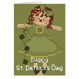Irish RagDoll d2 Bonne carte St. Patrick's Day