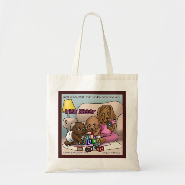 Irish Setter - Sac fourre-tout drôle pour budget d (Devant)