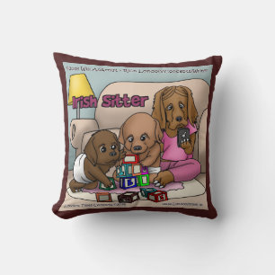 Irish Sitter - Chiens Qui Babysit Coussin