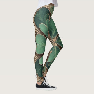 Irish Splendor : Les Leggings Shamrocks Boho
