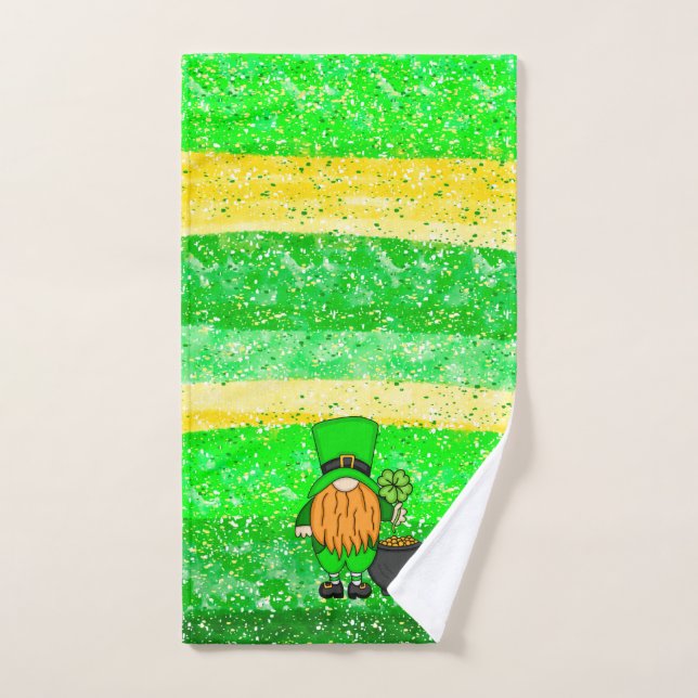 Irish St Patrick's Day Leprechaun Gnome saisonnier (Serviette à main)