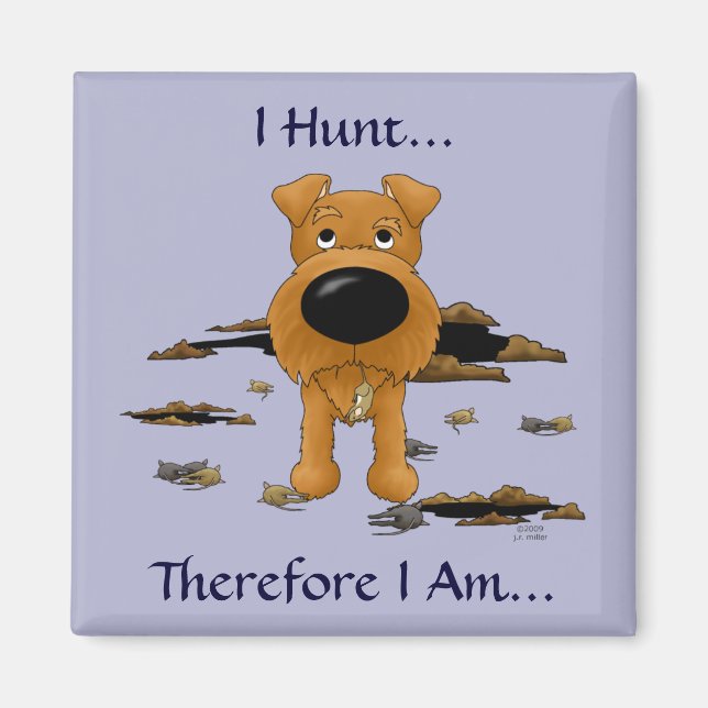 Irish Terrier (Irish Terriers) I Hunt... Magnet (Devant)