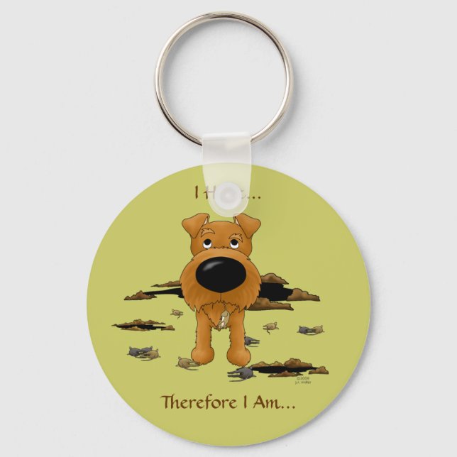 Irish Terrier (Irish Terriers) I Hunt... Porte-clé (Recto)