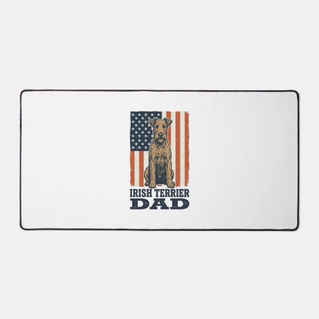 Irish Terrier Papa Patriotique Vintage (Recto)