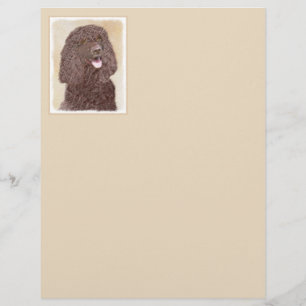 Irish Water Spaniel Peinture - Original Dog Art