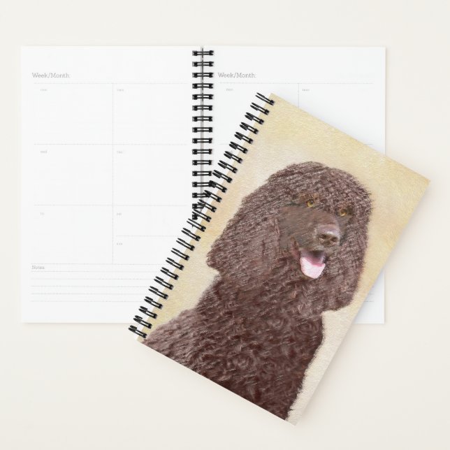 Irish Water Spaniel Peinture - Original Dog Art (Devant avec enveloppe)
