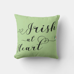Irlandais Au Coeur Jeter Coussin